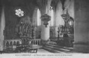 ouvrir dans la visionneuse : Légende inscrite sur la carte postale : Eglise d AMBRONAY - Le Maître Autel - Chapelle latérale de Saint Joseph