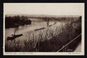 ouvrir dans la visionneuse : Légende inscrite sur la carte postale : TREVOUX (Ain) - La Saône et le Pont
