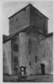 Ouvrir l'image Légende inscrite sur la carte postale : Château des Allymes - La tour carrée
