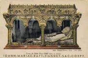 ouvrir dans la visionneuse : Légende inscrite sur la carte postale : Corps du Saint Curé d ARS dans sa châsse
