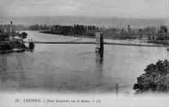 ouvrir dans la visionneuse : Légende inscrite sur la carte postale : 15 - TREVOUX - Pont Suspendu sur la Saône