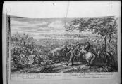 1 vue Reproduction d une estampe : Le Rhin passé à la nage par les François, à la veue de l Armée de Hollande, juin 1672 66 Fi 56