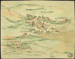 1 vue [Plan sommaire du village de Coligny et de certains de ces hameaux].