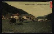 1 vue Légende inscrite sur la carte postale : Environs d Oyonnax - Une ferme à Apremont 5 Fi 11-4