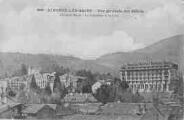 1 vue Légende inscrite sur la carte postale : Vue générale des Hôtels 5 Fi 143-90