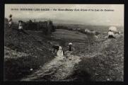 1 vue Légende inscrite sur la carte postale : Au Mont-Mussy (Les Alpes et le Lac de Genève) 5 Fi 143-245