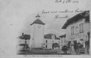 1 vue Légende inscrite sur la carte postale : La vieille Tour de l Horloge et la place du marché 5 Fi 211-2