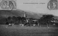 1 vue Légende inscrite sur la carte postale : St-JEAN-de-GONVILLE - L Église 5 Fi 360-2