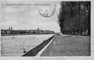 1 vue Légende inscrite sur la carte postale : Une Jolie Vue de MÂCON prise de la Route du Pont-Vert 5 Fi 370-22