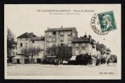 1 vue Légende inscrite sur la carte postale : ST-LAURENT-lès-MÂCON - Rue de la Levée - Saint-Laurent est traversé par la route de Nevers à Genève d une longueur dans le département de 68 km. 018 5 Fi 370-41